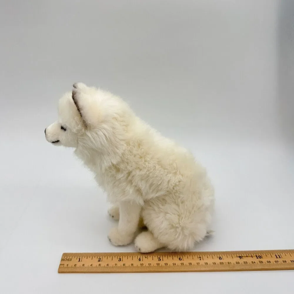 Kosen Arctic Fox White Plush Realistic #3930 Stuffed Animal Collect German